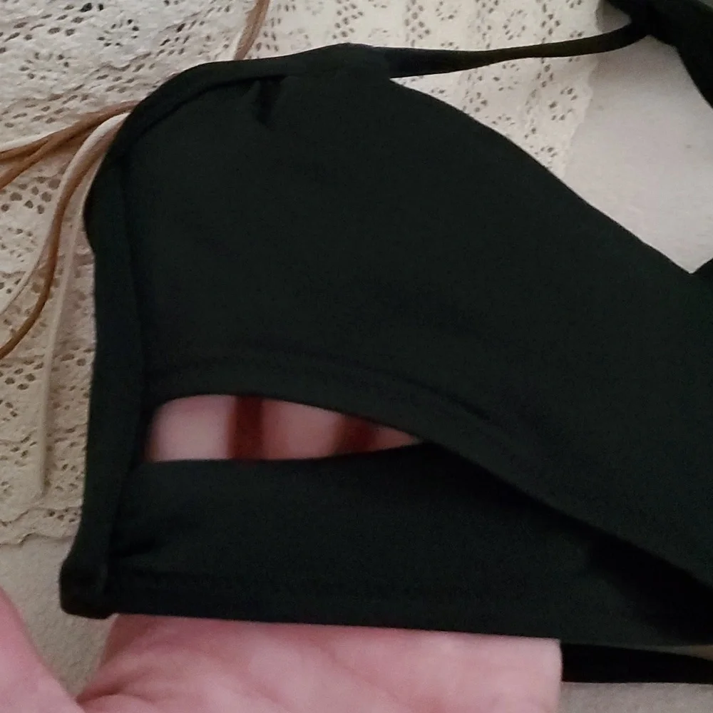 PINK VICTORIA'S SECRET Swimwear Bikini Top Ruffle Hem Bottom Swimsuit Set - Picture 4 of 12